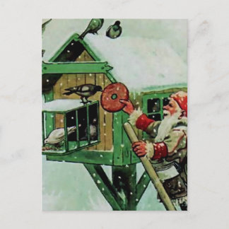 "Fütternd Wintervögel" von Jenny Nystrom Postkarte