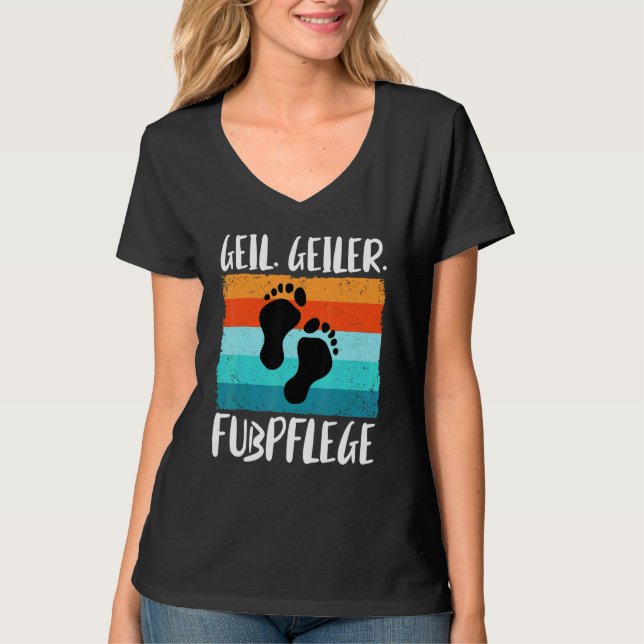 Fütterpflege Podiatrie Fußpflege Podiatrie Pod T-Shirt (Vorderseite)