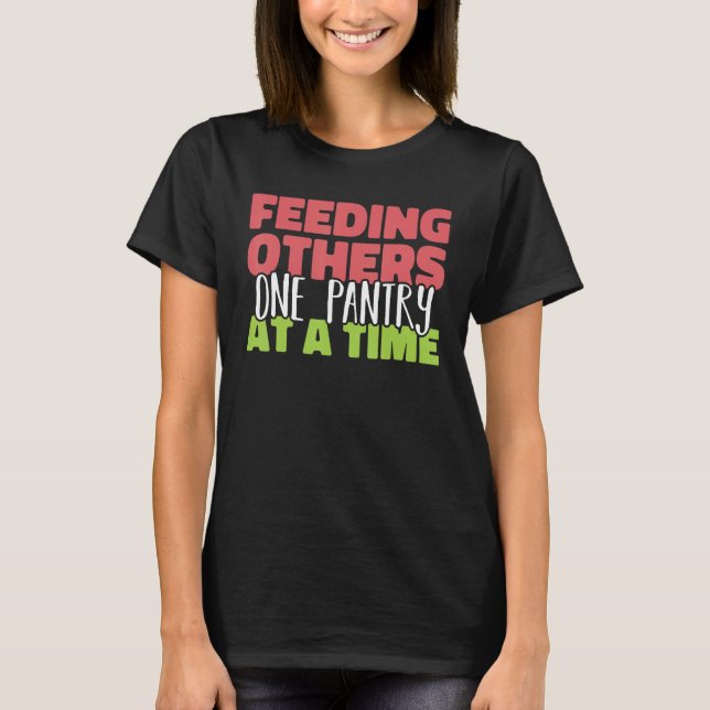 Füttre anderer ein Panorama auf einer Time Food Ba T-Shirt (Vorderseite)