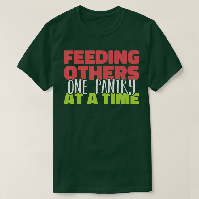 Füttre anderer ein Panorama auf einer Time Food Ba T-Shirt (Design vorne)