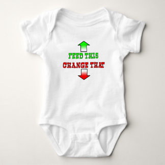 Füttre diesen lustigen Baby Romper Spaß Baby Strampler