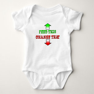 Füttre diesen lustigen Baby Romper Spaß Strampler