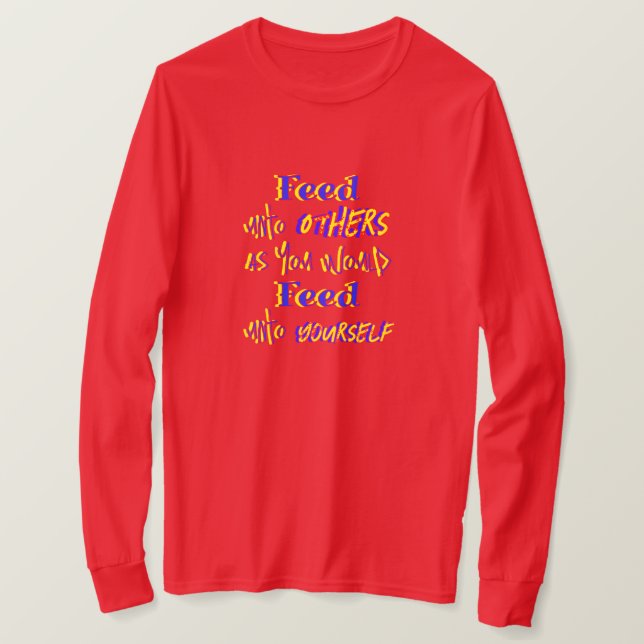 Füttre für andere T-Shirt (Design vorne)