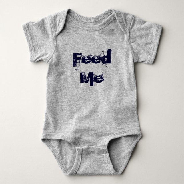 Füttre in Burp Baby Strampler (Vorderseite)