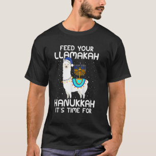 Füttre Llamakah Llama Hanukkah Kostüm Alpaca C T-Shirt