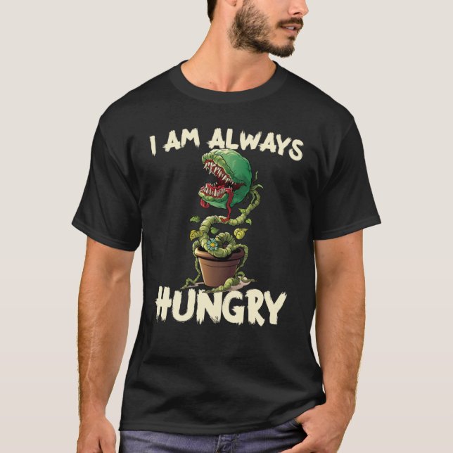 Füttre mir immer Hunger Venus Fliegenfallen Hallow T-Shirt (Vorderseite)