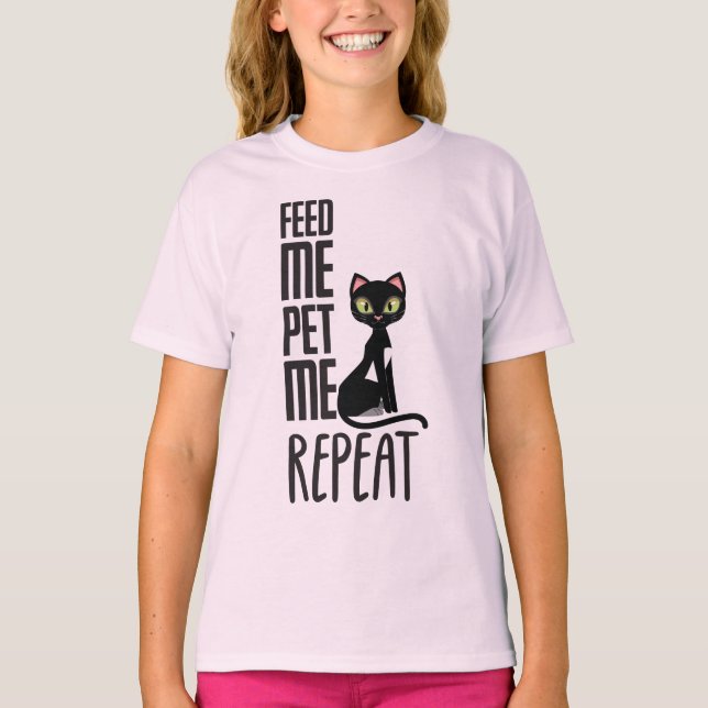 Füttre mir, Pet mir T-Shirt (Vorderseite)