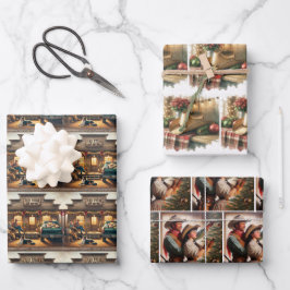 Füttre Store Cowboy Hat dekorieren Baum Weihnachte Geschenkpapier Set