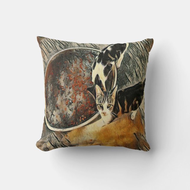 Füttre Zeit! Kissen (Vorderseite)