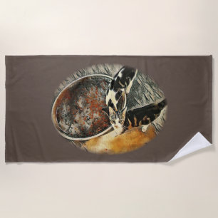 Füttre Zeit! Strandtuch