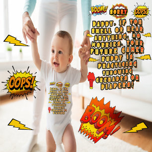 FUTUR AMI DE JEUX VIDÉO BODY BÉBÉ, CADEAU POUR PAP