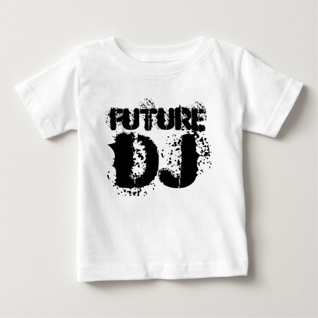 futur bébé du DJ, barboteuse de gilet de T-shirt (Devant)