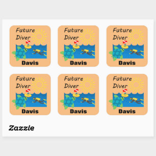 Futur Diver Design - Stickers Carrés