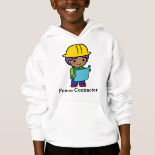 Futur entrepreneur Garçon avec hardhat jaune