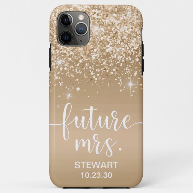 Futur Étui Madame Gold Glitter Case-Mate pour iPho (Dos)