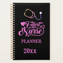 Futur Infirmière Elegant moderne rose et noir