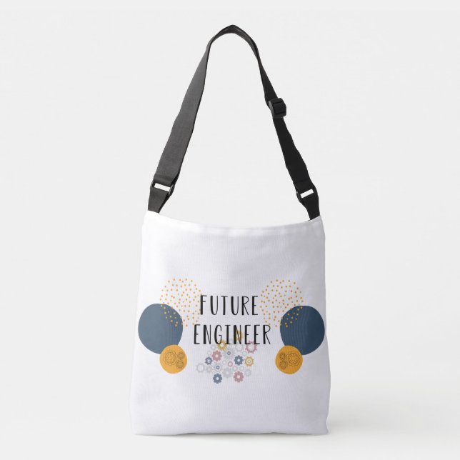 "futur ingénieur" au-dessus du sac d'épaule (Devant)