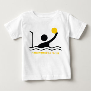 Futur joueur de water polo silhouette bébé t-shirt