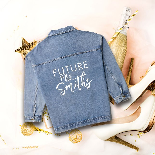 Futur Madame Denim Jacket, Mariée personnalisée à  (Créateur téléchargé)