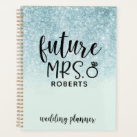 Futur Mme Mariage Parties scintillant bleue