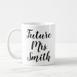 Futur Mme (Nom)  Mug de café Fiançailles branch