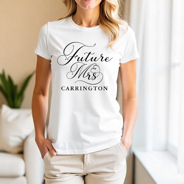 Futur Mrs Shirt – T-Shirt personnalisé de mariée à (Future Mrs Tee)