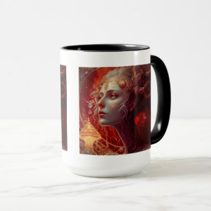 Futur Mug Combo Femme Art Nouveau, 15 oz