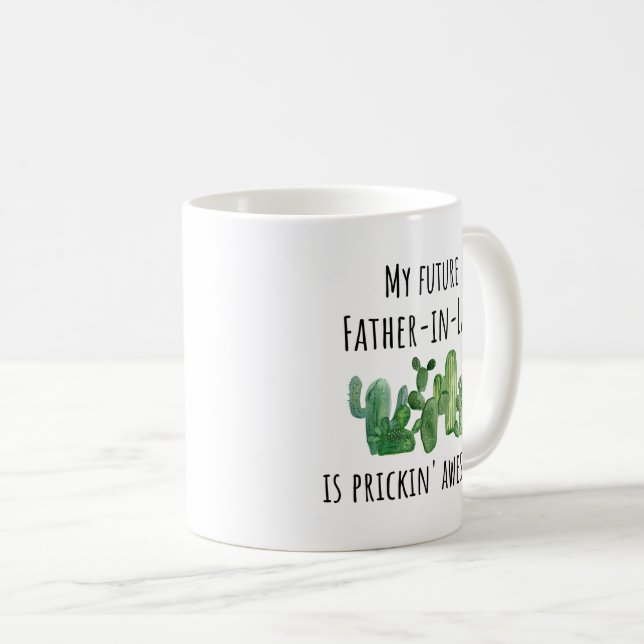 Futur Nouveau Père en droit Cadeau Café Mug (Devant droit)