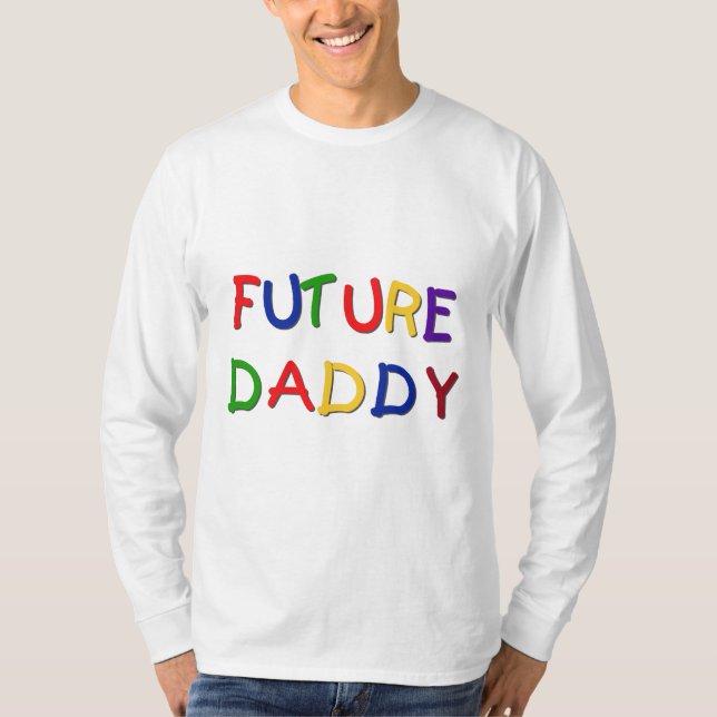 Futur papa Couleurs primaires Tshirts et cadeaux (Devant)