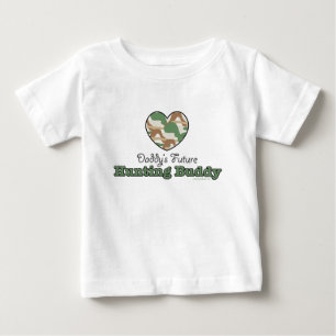 Futur T-shirt de bébé d'ami de la chasse du papa