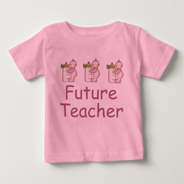 Futur T-shirt de bébé de professeur (Devant)