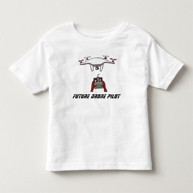 Futur T-shirt d'enfant en bas âge de pilote de (Devant)