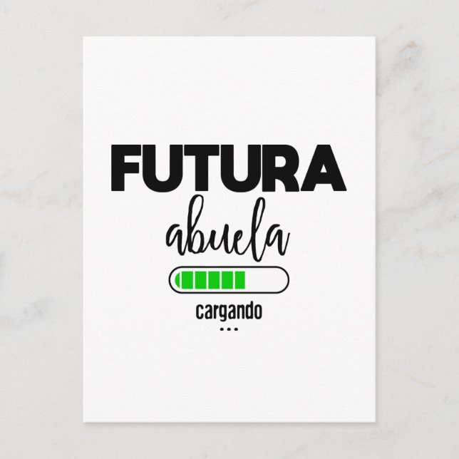 Futura abuela cargando postkarte (Vorderseite)