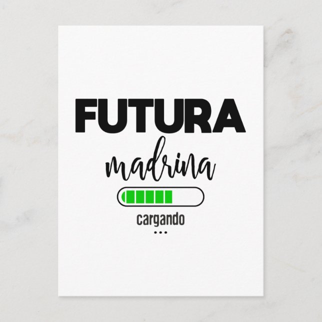 Futura madrina cargando postkarte (Vorderseite)