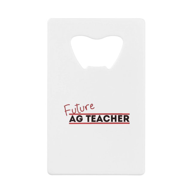 Future Ag Teacher Geldbeutel Flaschenöffner (Vorderseite)