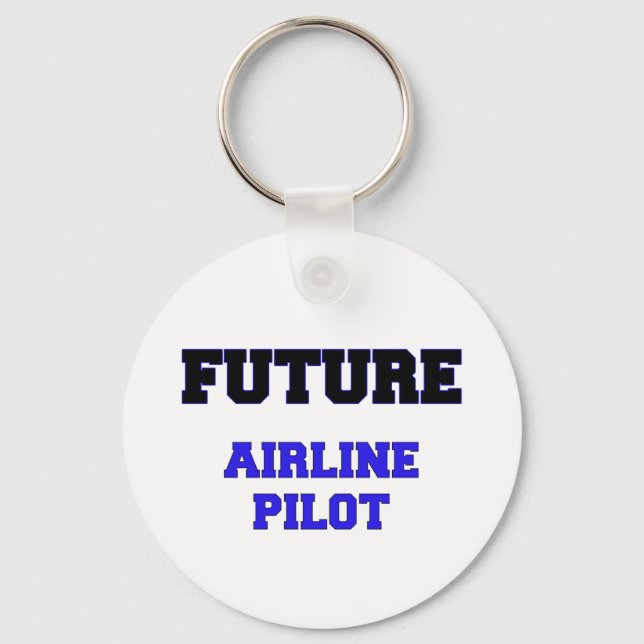 Future Airline Pilot Schlüsselanhänger (Vorderseite)