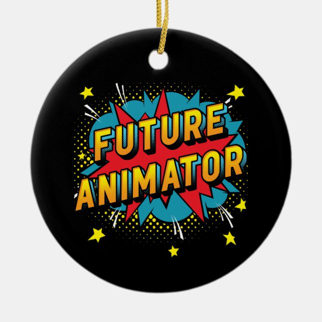 Future Animator Keramik Ornament (Vorne)