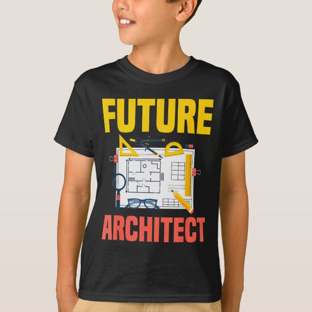 Future Architect Funny Architecture Architect  T-Shirt (Vorderseite)