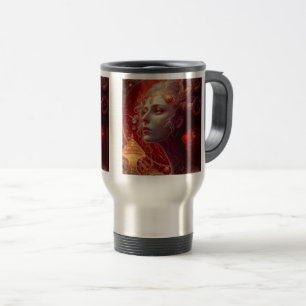 Future Art Nouveau Woman Travel/Pendler Tasse, 15  Reisebecher