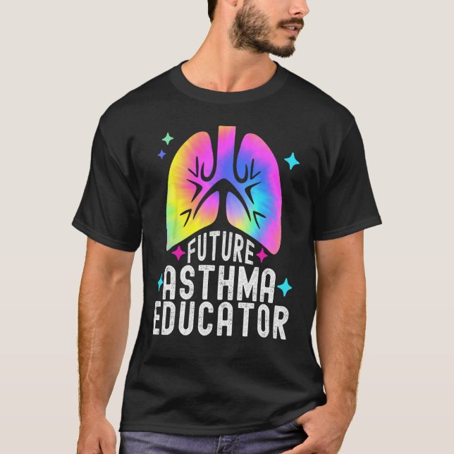 Future Asthma Educator Specialist AE C Tie Dye Lun T-Shirt (Vorderseite)