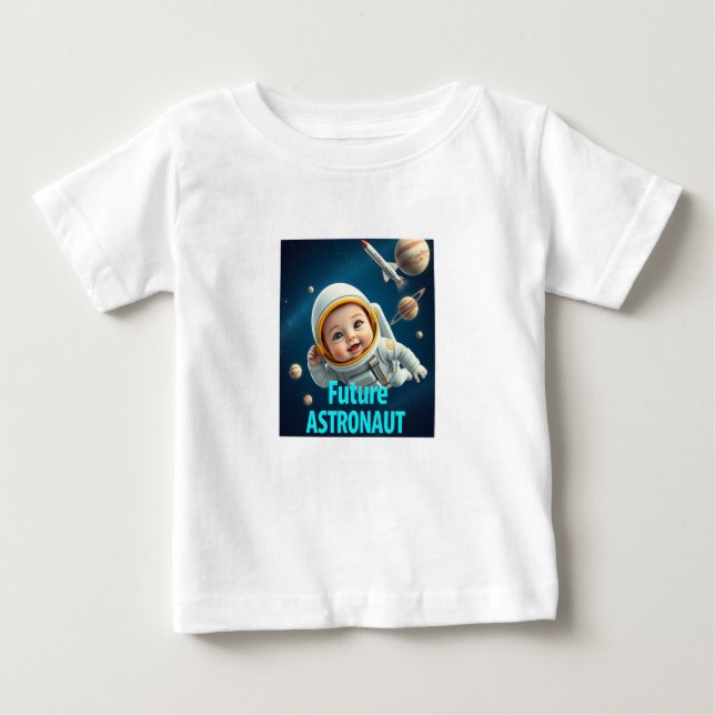 Future Astronaut Space Baby T - Shirt Design (Vorderseite)