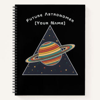 Future Astronomer Saturn - Personalized Notebook Notizbuch