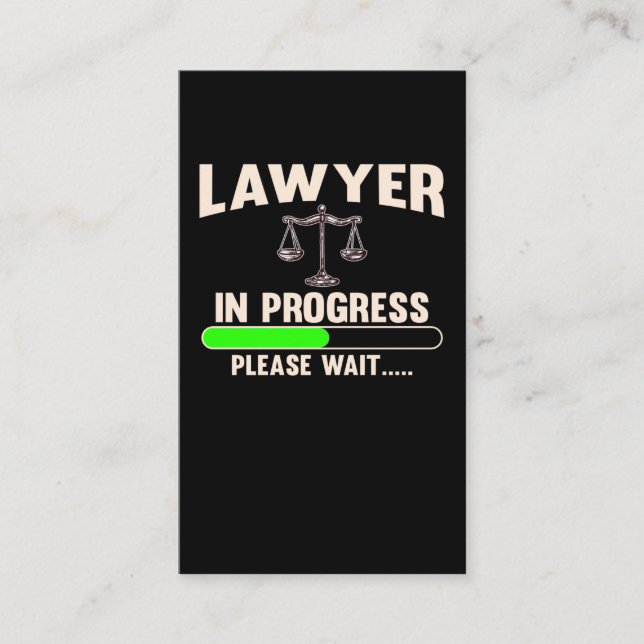Future Attorney Student Lawyer Visitenkarte (Vorderseite)