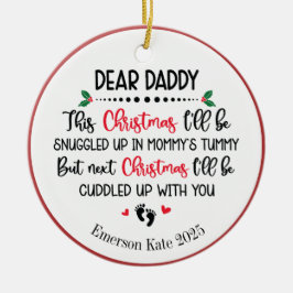 Future Baby's Vater Weihnachten Keramik Ornament