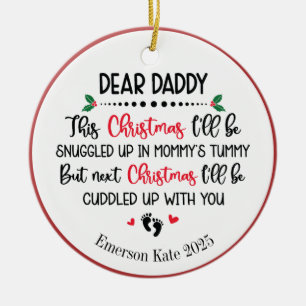 Future Baby's Vater Weihnachten Keramik Ornament