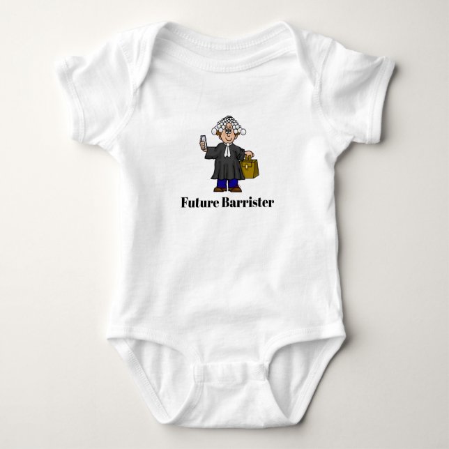 Future Barrister Baby One-Piece Baby Strampler (Vorderseite)