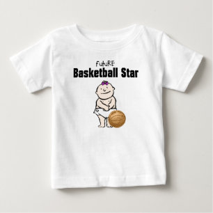 Future Basketball Star Baby Girl T - Shirt