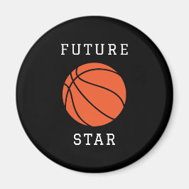 Future Basketball Star Black Magnet
