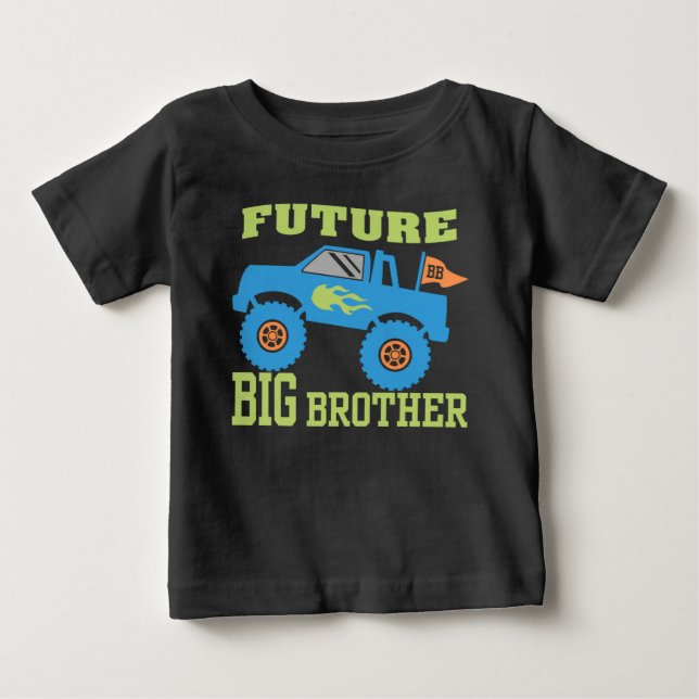 Future Big Brother Monster Truck Baby T-shirt (Vorderseite)
