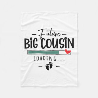 Future Big Cousin - Erste Schwangerschaftsankündig Fleecedecke